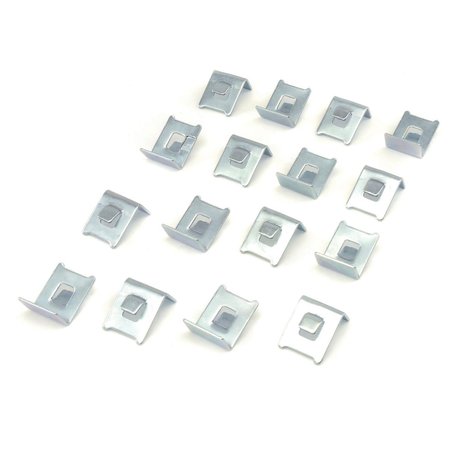 Global Industrial Shelf Clip Replacement for Cabinets, 16PK RP9041